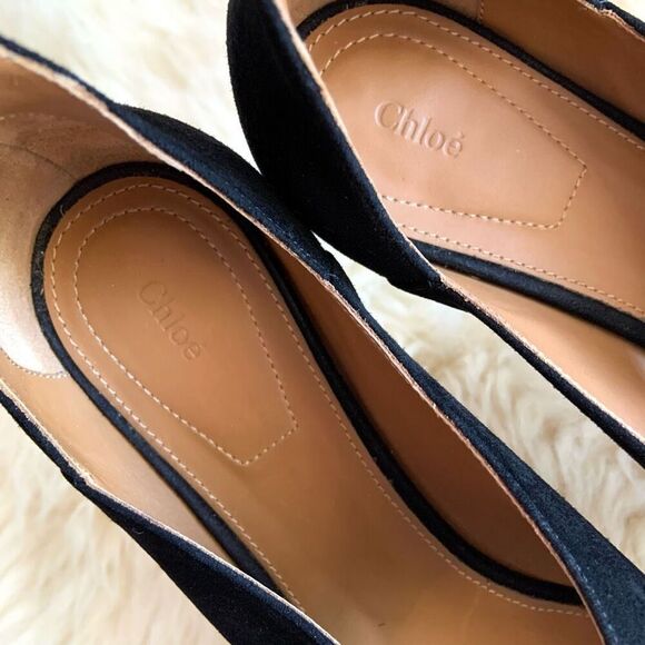CHLOÉ Multi-strap Suede Ballet Flats (Sz 39.5) - Picture 7 of 13